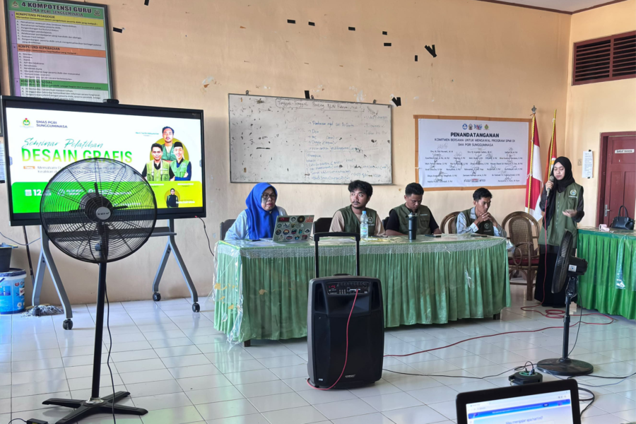 Bekali Pengurus OSIS, KKNP FAI Gelar Pelatihan Desain di SMA PGRI Gowa