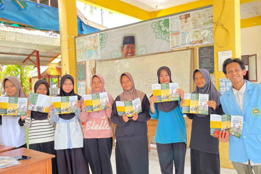 Mahasiswa FAI UIM Isi Libur Kuliah dengan Sosialisasi di Sekolah-Sekolah