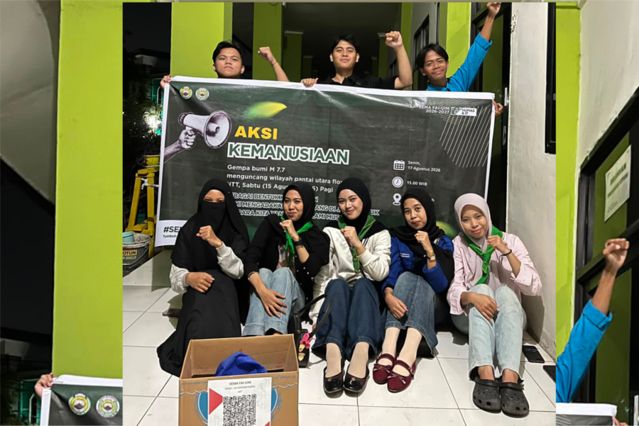 SEMA FAI UIM Care, Gelar Aksi Kemanusiaan Galang Dana untuk Korban Gempa NTT