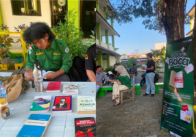 Tingkatkan Minat Baca, SEMA FAI UIM Gelar Lapak Baca Gratis di Pelataran Kampus